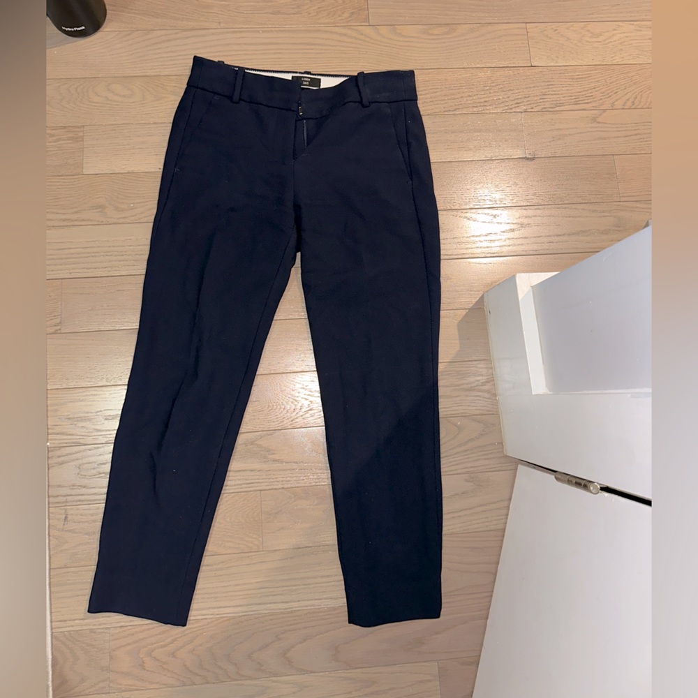 J Crew navy blue cameron pant size 2p